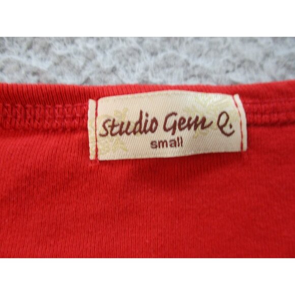 Vintage Christmas Shirt Womens Small USA Made All Over Rhinestones Embellished - Picture 4 of 8